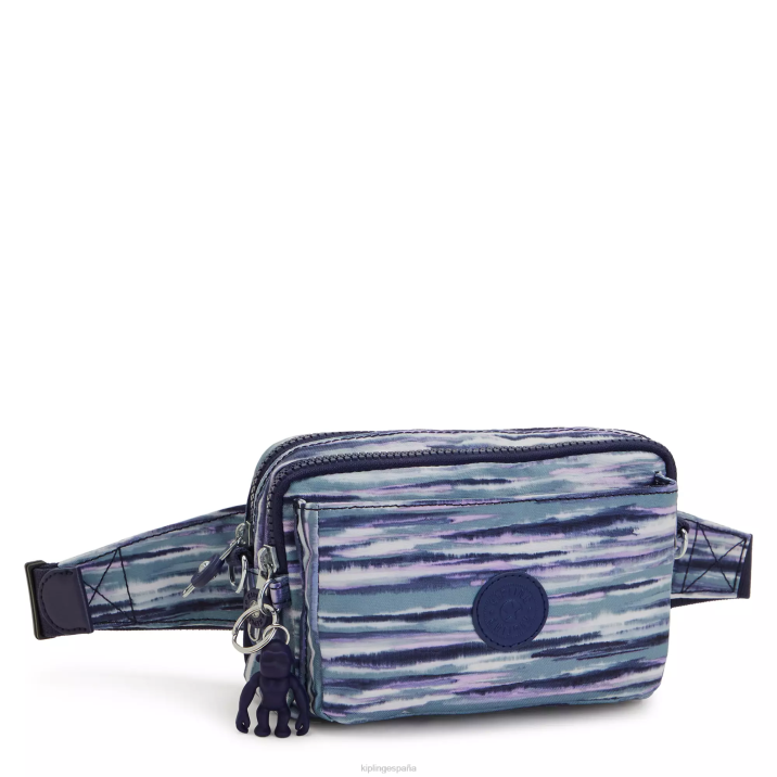 bolsa crossbody convertible abanu con múltiples estampados Kipling rayas de pincel mujer 884V319 bolsos cruzados