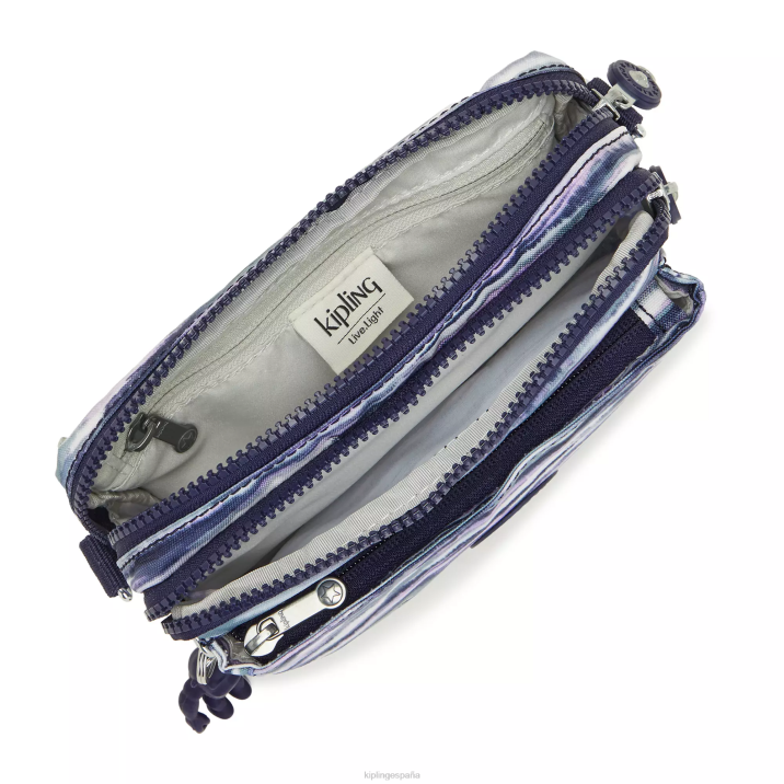 bolsa crossbody convertible abanu con múltiples estampados Kipling rayas de pincel mujer 884V319 bolsos cruzados