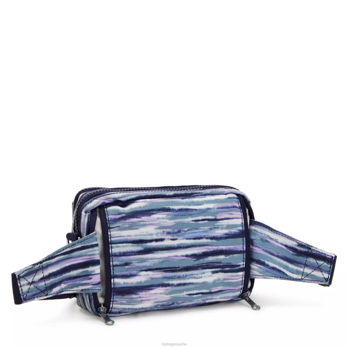 bolsa crossbody convertible abanu con múltiples estampados Kipling rayas de pincel mujer 884V319 bolsos cruzados