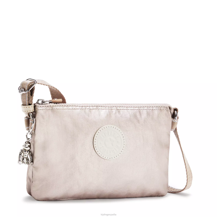 bolsa crossbody creative xb metalizada Kipling resplandor metalico mujer 884V232 bolsos cruzados