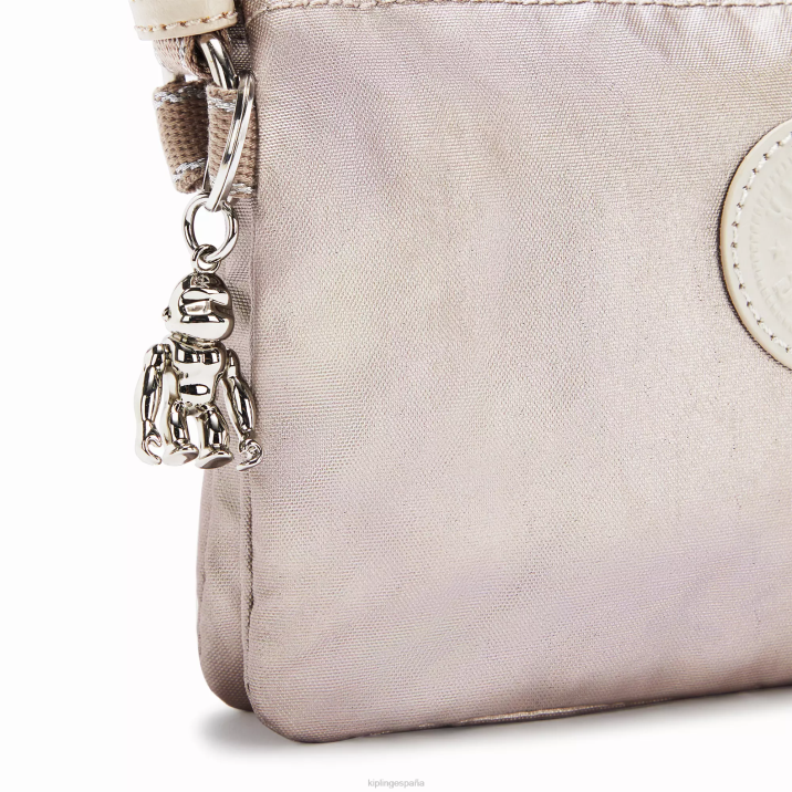 bolsa crossbody creative xb metalizada Kipling resplandor metalico mujer 884V232 bolsos cruzados