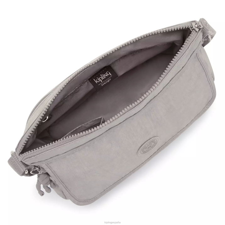 bolsa crossbody de pasillo Kipling gris gris mujer 884V221 bolsos cruzados