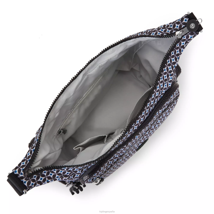bolsa crossbody gabbie estampada Kipling azulejo negruzco mujer 884V142 bolsos cruzados