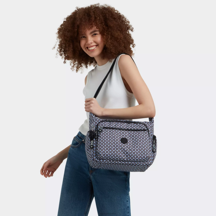 bolsa crossbody gabbie estampada Kipling azulejo negruzco mujer 884V142 bolsos cruzados