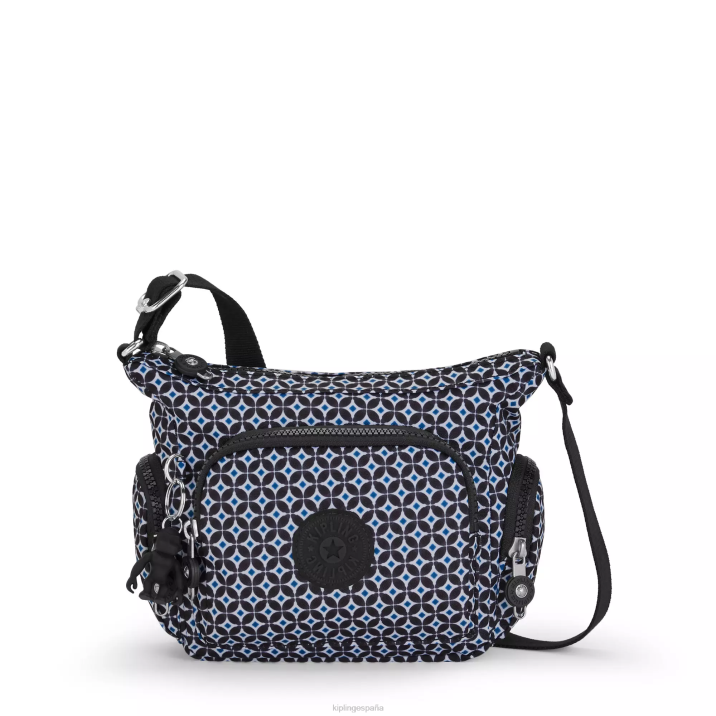bolsa crossbody gabbie mini estampada Kipling azulejo negruzco mujer 884V140 bolsos cruzados