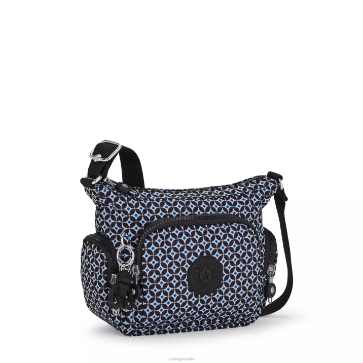 bolsa crossbody gabbie mini estampada Kipling azulejo negruzco mujer 884V140 bolsos cruzados