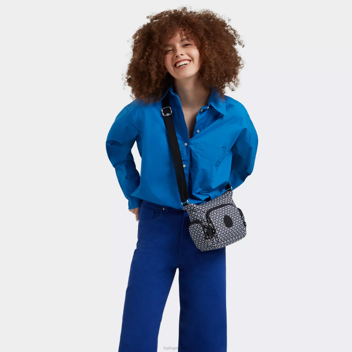 bolsa crossbody gabbie mini estampada Kipling azulejo negruzco mujer 884V140 bolsos cruzados