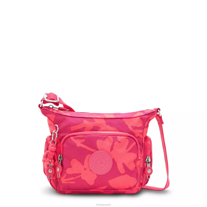 bolsa crossbody gabbie mini estampada Kipling flor de coral mujer 884V138 bolsos cruzados