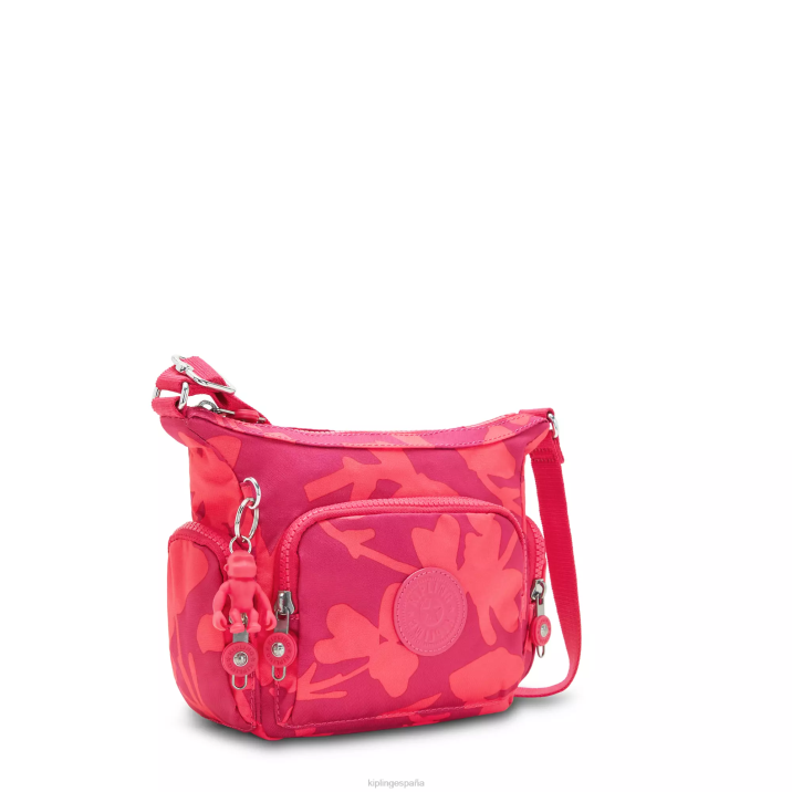 bolsa crossbody gabbie mini estampada Kipling flor de coral mujer 884V138 bolsos cruzados