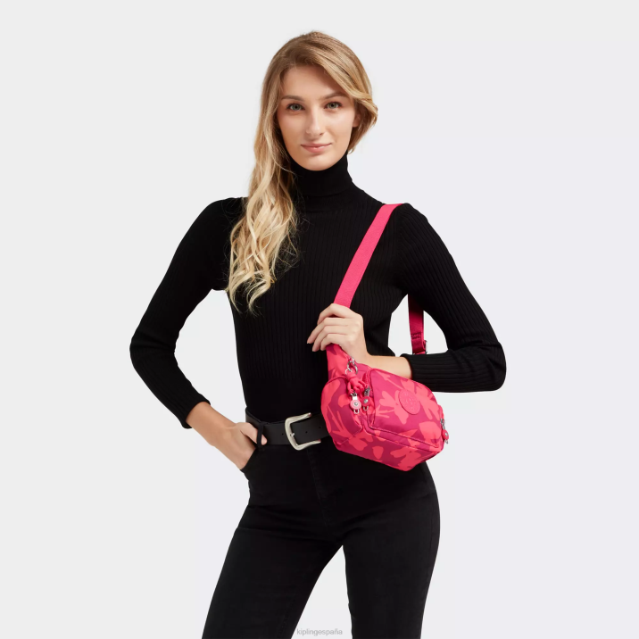 bolsa crossbody gabbie mini estampada Kipling flor de coral mujer 884V138 bolsos cruzados