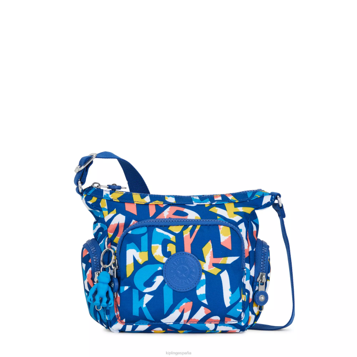 bolsa crossbody gabbie mini estampada Kipling neón mujer 884V139 bolsos cruzados