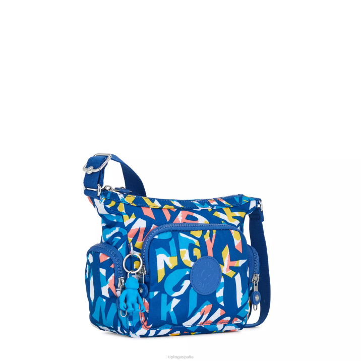 bolsa crossbody gabbie mini estampada Kipling neón mujer 884V139 bolsos cruzados