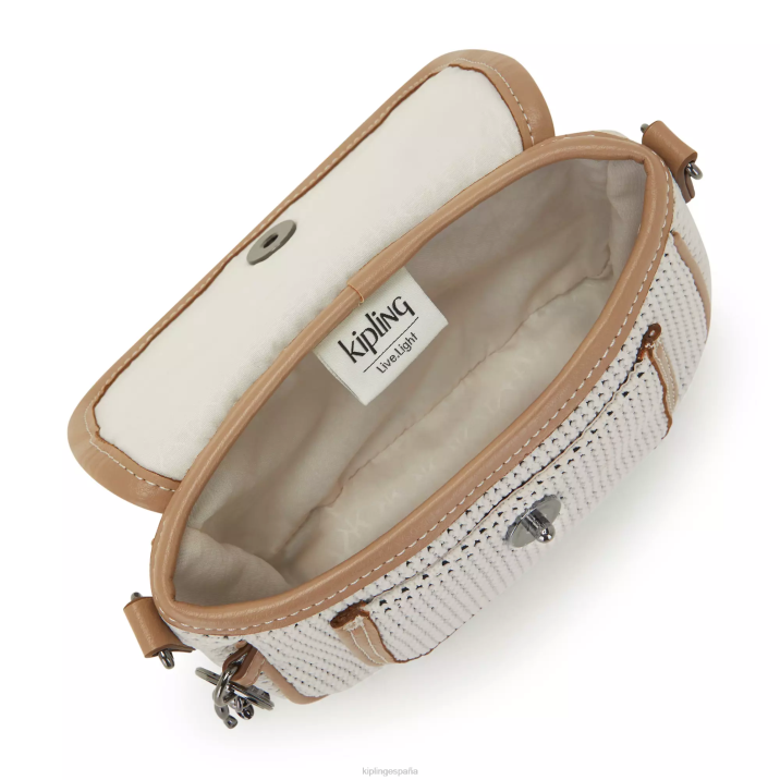 bolsa crossbody inaki pequeña Kipling beige modesto mujer 884V60 bolsos cruzados