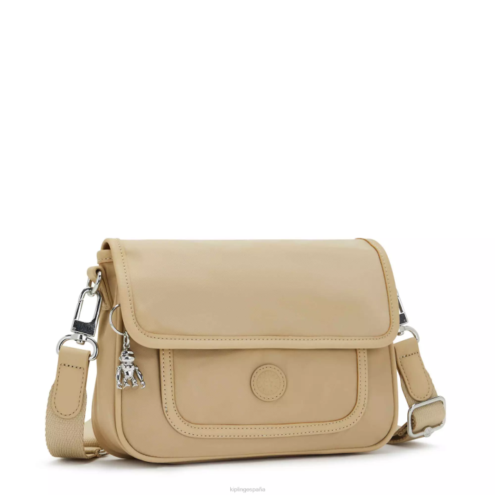 bolsa crossbody inaki pequeña Kipling beige natural mujer 884V180 bolsos cruzados