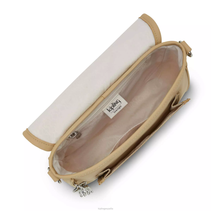 bolsa crossbody inaki pequeña Kipling beige natural mujer 884V180 bolsos cruzados