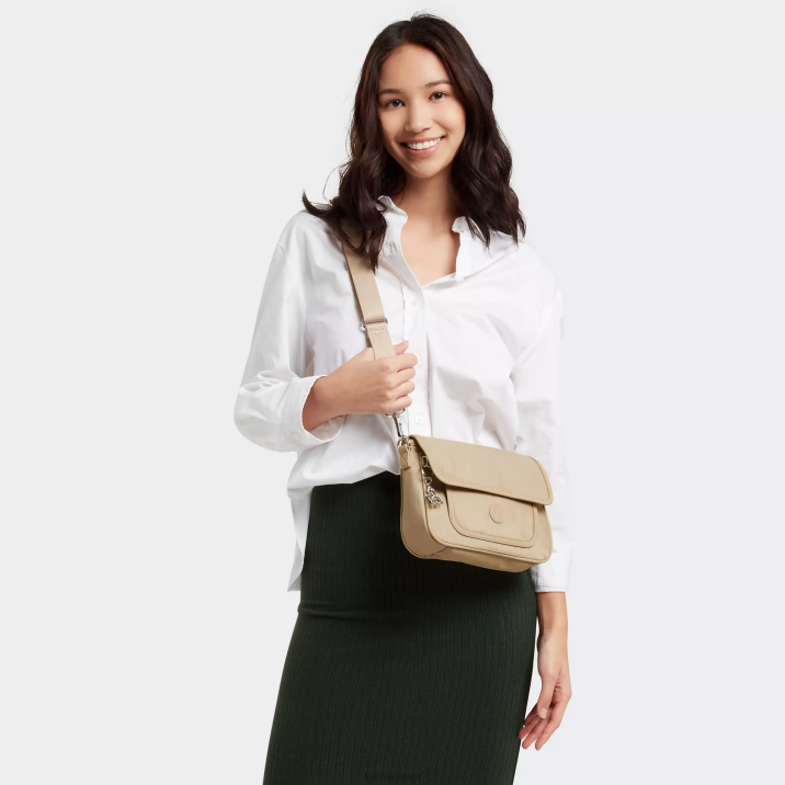 bolsa crossbody inaki pequeña Kipling beige natural mujer 884V180 bolsos cruzados