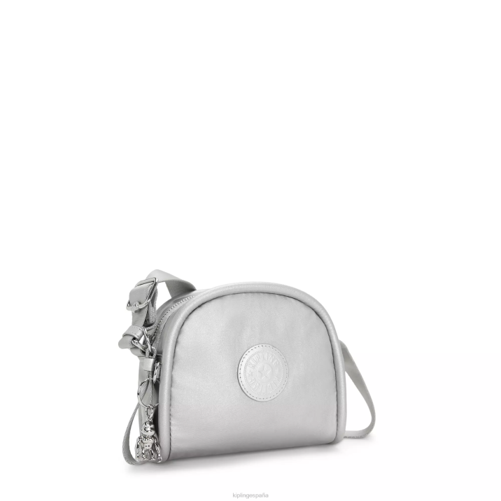 bolsa crossbody jesper metalizada Kipling metálico brillante mujer 884V205 bolsos cruzados