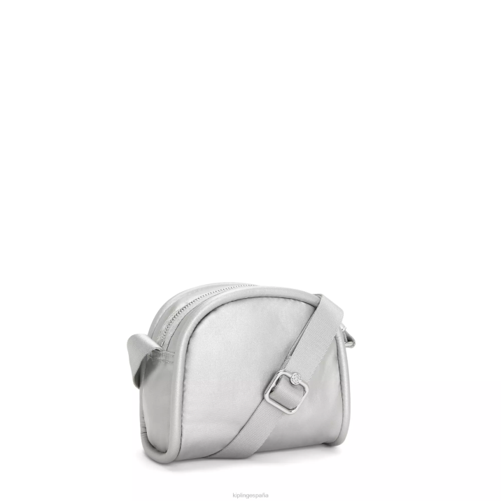 bolsa crossbody jesper metalizada Kipling metálico brillante mujer 884V205 bolsos cruzados