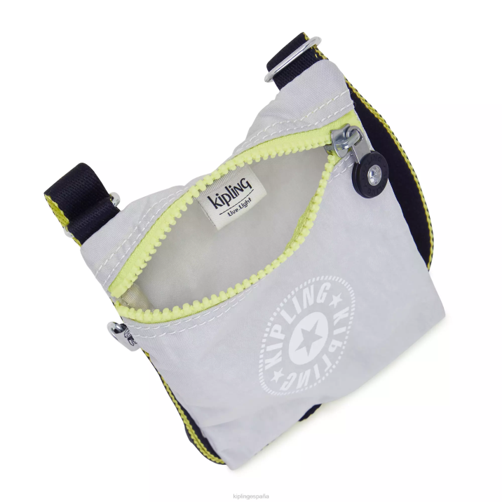 bolsa crossbody mini afia Kipling aire gris mujer 884V80 bolsos cruzados