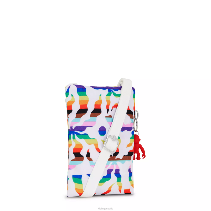 bolsa crossbody mini afia lite estampada Kipling palma arcoiris mujer 884V36 bolsos cruzados