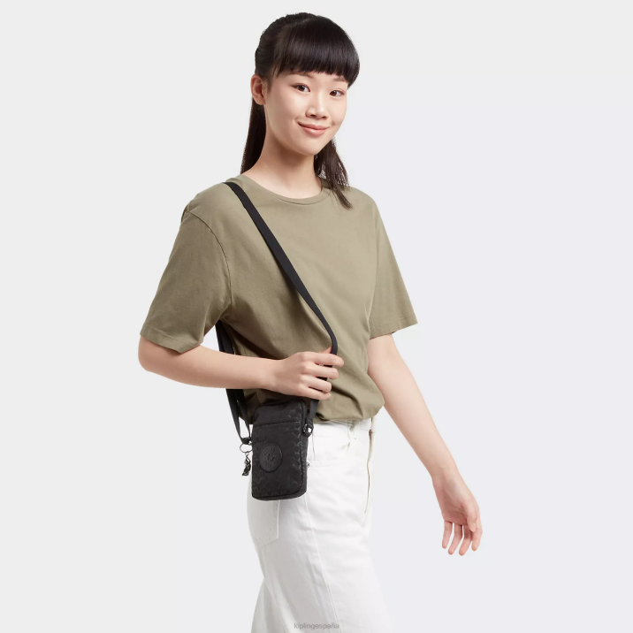 bolsa crossbody para teléfono con estampado Tally Kipling firma en relieve mujer 884V70 bolsos cruzados