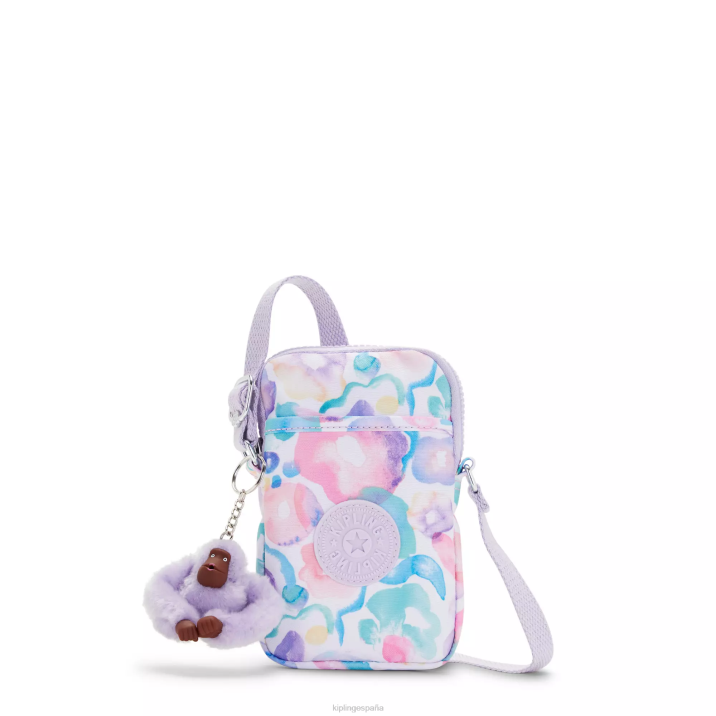 bolsa crossbody para teléfono con estampado Tally Kipling flores de agua mujer 884V57 bolsos cruzados