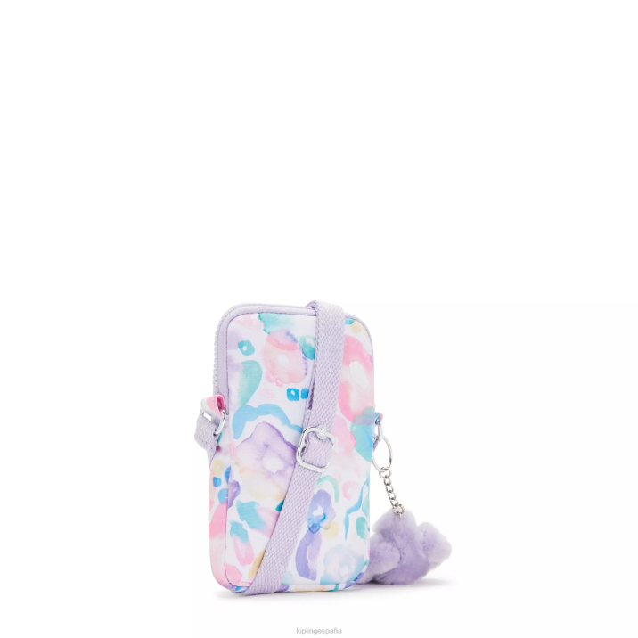 bolsa crossbody para teléfono con estampado Tally Kipling flores de agua mujer 884V57 bolsos cruzados