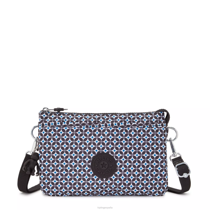 bolsa crossbody riri estampada Kipling azulejo negruzco mujer 884V143 bolsos cruzados