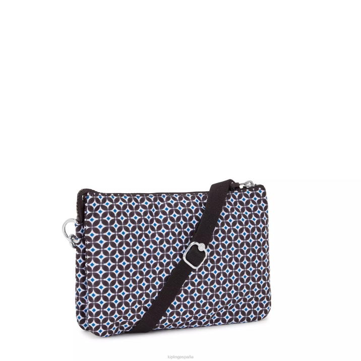 bolsa crossbody riri estampada Kipling azulejo negruzco mujer 884V143 bolsos cruzados