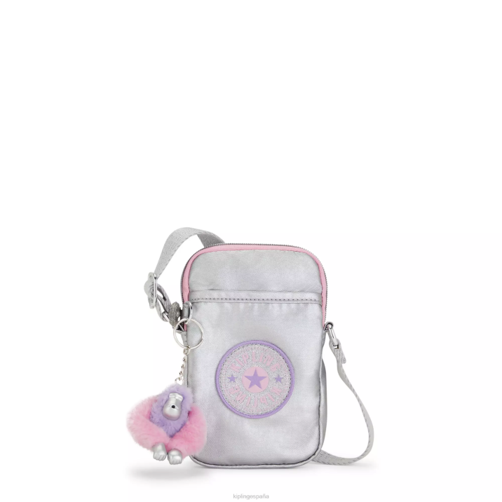 bolsa para teléfono Tally metalizada Kipling diversión de metal dulce mujer 884V29 bolsos cruzados