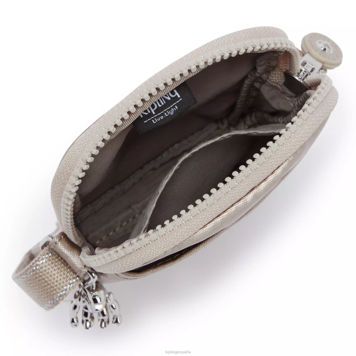 bolsa para teléfono Tally metalizada Kipling resplandor metalico mujer 884V59 bolsos cruzados