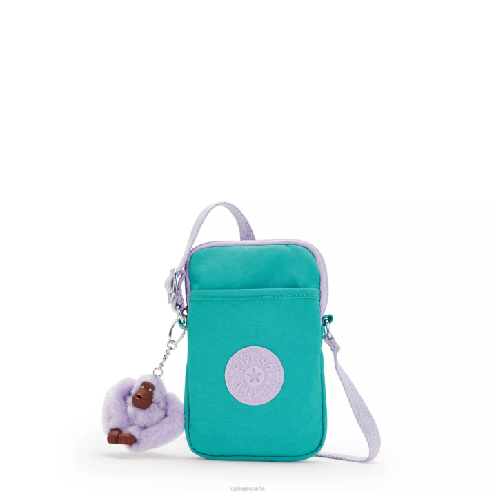 bolso cruzado para teléfono Tally Kipling surfista verde mujer 884V49 bolsos cruzados