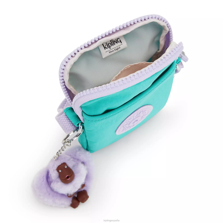 bolso cruzado para teléfono Tally Kipling surfista verde mujer 884V49 bolsos cruzados