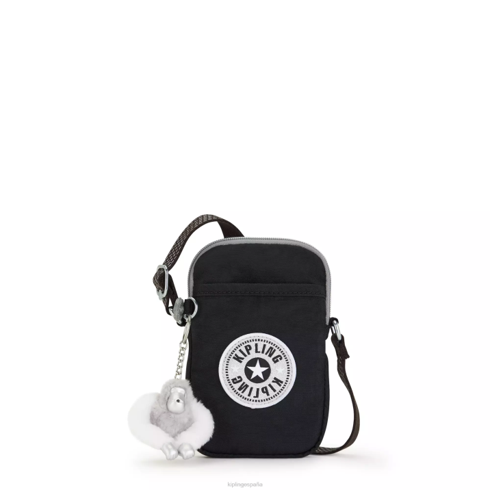 bolso cruzado para teléfono Tally Kipling verdadera diversión negra mujer 884V25 bolsos cruzados