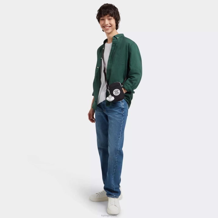 bolso cruzado para teléfono Tally Kipling verdadera diversión negra mujer 884V25 bolsos cruzados