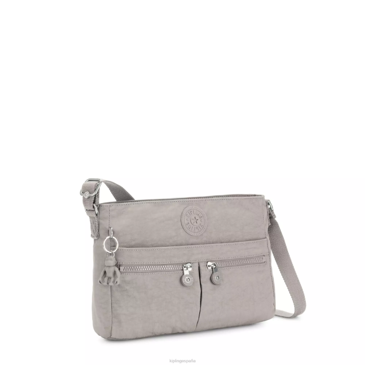 nuevo bolso bandolera angie Kipling gris gris mujer 884V167 bolsos cruzados