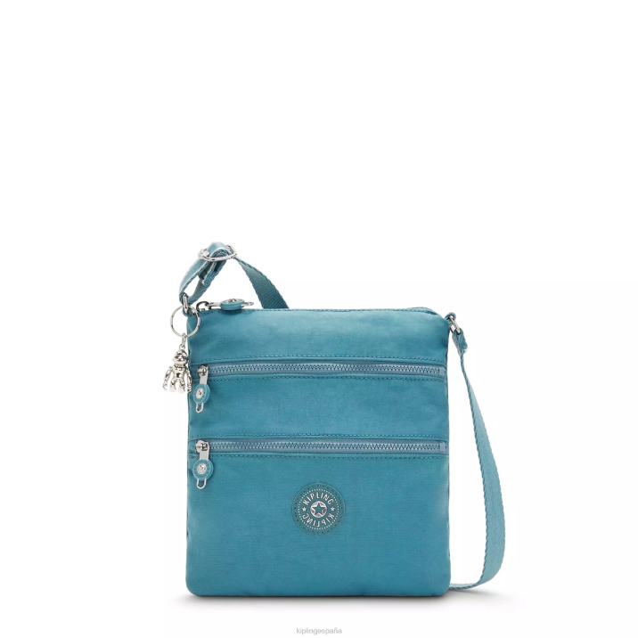 bolso bandolera mini keiko Kipling verde azulado del océano mujer 884V86 minibolsos