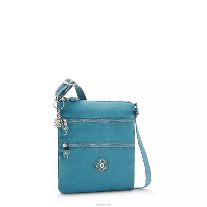 bolso bandolera mini keiko Kipling verde azulado del océano mujer 884V86 minibolsos