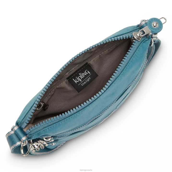 bolso bandolera mini keiko Kipling verde azulado del océano mujer 884V86 minibolsos