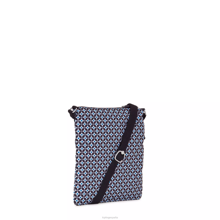 bolso bandolera mini keiko estampado Kipling azulejo negruzco mujer 884V8 minibolsos