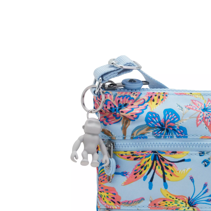 bolso bandolera mini keiko estampado Kipling flores silvestres mujer 884V6 minibolsos