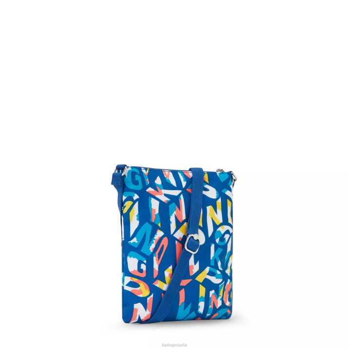 bolso bandolera mini keiko estampado Kipling neón mujer 884V7 minibolsos