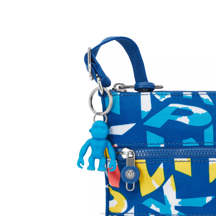 bolso bandolera mini keiko estampado Kipling neón mujer 884V7 minibolsos