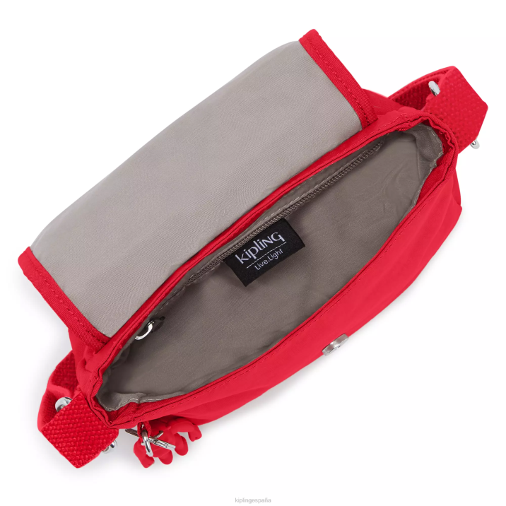 bolso bandolera sabian mini Kipling colorete rojo mujer 884V195 minibolsos