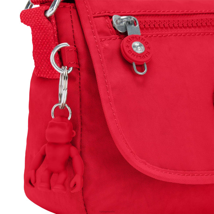bolso bandolera sabian mini Kipling colorete rojo mujer 884V195 minibolsos