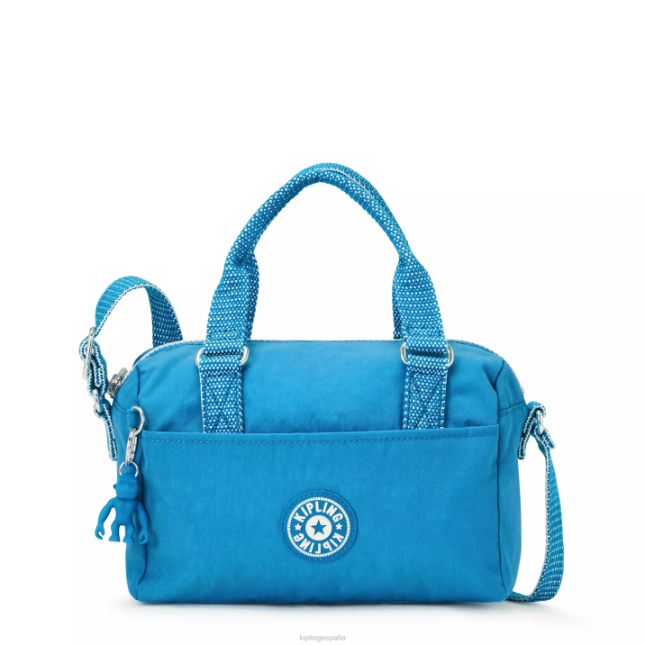 bolso mini folki Kipling azul ansioso mujer 884V17 minibolsos