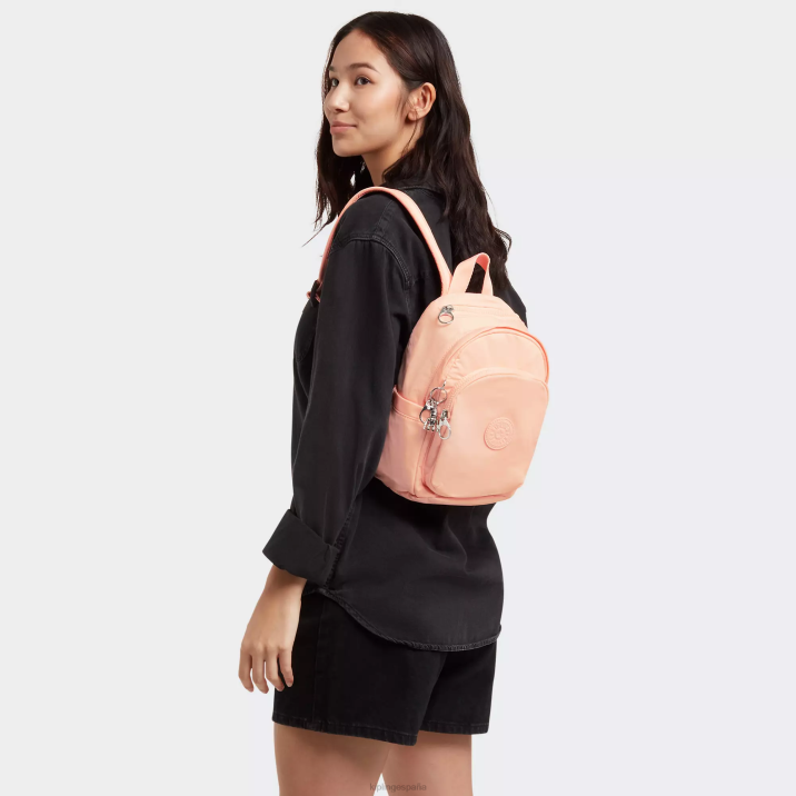 mini mochila delia Kipling rosa de jardín mujer 884V367 minibolsos