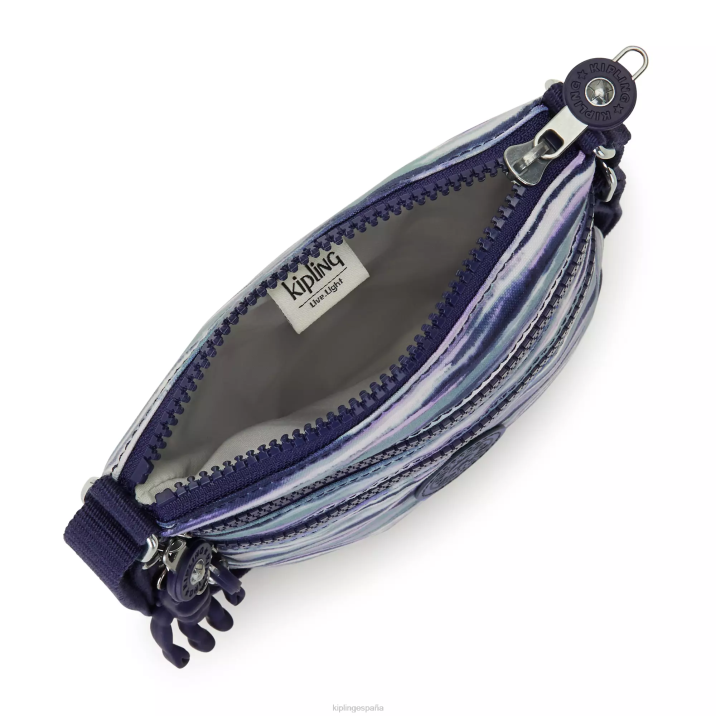 minibolso alvar extrapequeño estampado Kipling rayas de pincel mujer 884V71 minibolsos