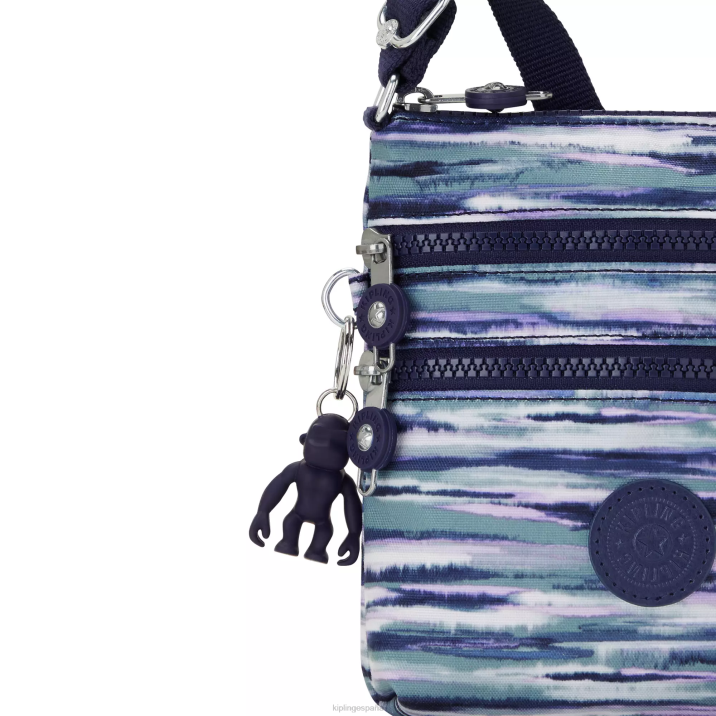 minibolso alvar extrapequeño estampado Kipling rayas de pincel mujer 884V71 minibolsos
