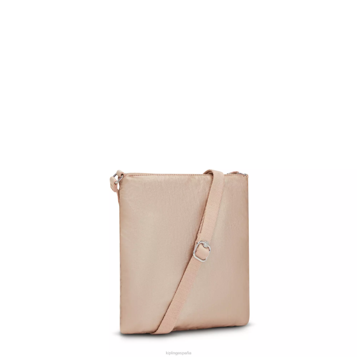 minibolso bandolera keiko metalizado Kipling encanto de oro metálico mujer 884V97 minibolsos
